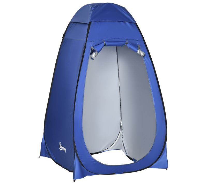 Tente De Douche Portable, Polyester, Avec Poche Intérieure, 120 X 120 X 190 Cm, Bleu Foncé