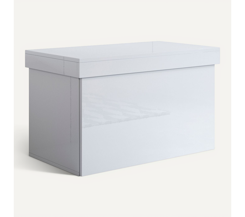 Meuble à Chaussures Pour Chambre à Coucher En Blanc 75x46x44cm Dorian