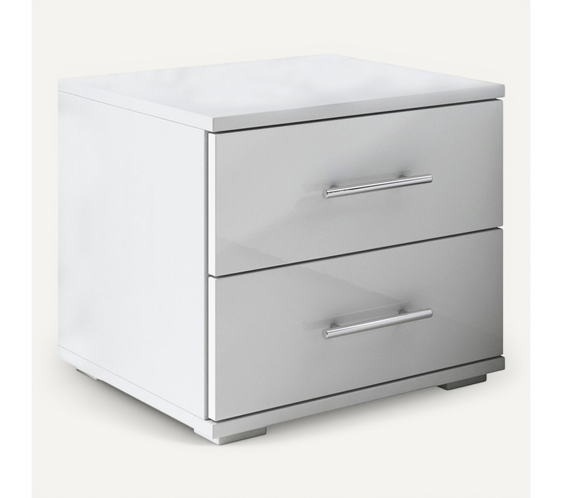 Table De Chevet Pour Chambre à Coucher En Blanc 40x40x35cm Beatriz