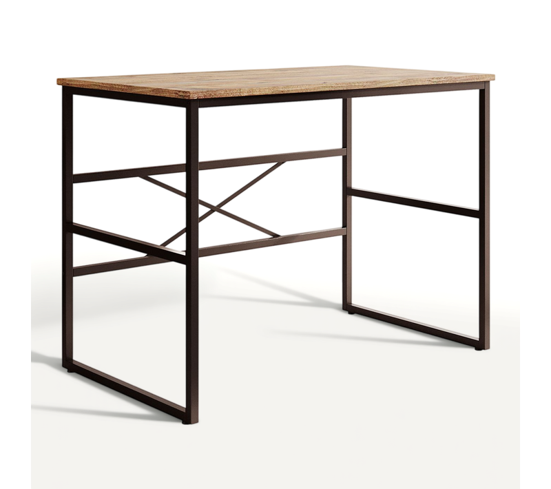 Bureau Pour Chambre Bureau En Pin Atlantique Et Acier 100x60x75cm