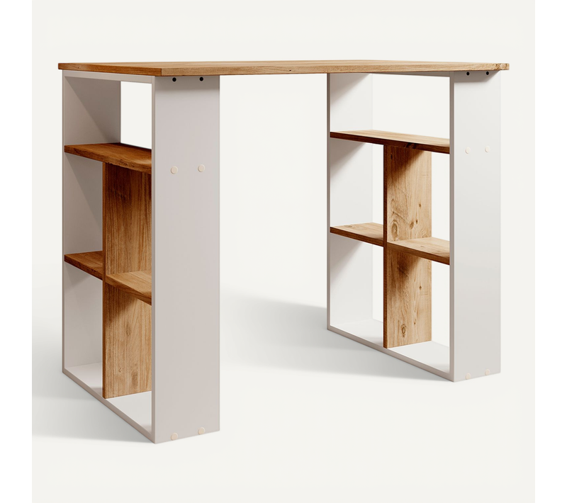 Bureau Pour Chambre Bureau En Blanc Et Pin Atlantique 90x60x74cm Urban
