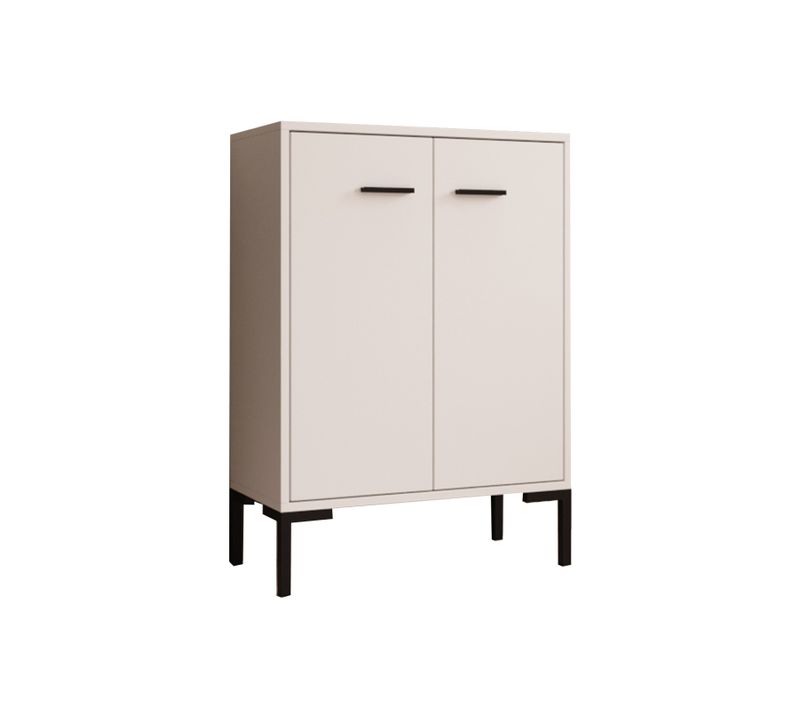 Bahut Buffet Bas Pour Salon Salle à Manger En Blanc 60x30x84cm Lander L15
