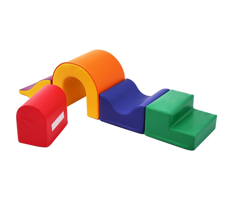 Blocs En Mousse 5 En 1,air De Jeux Enfant Exterieur,pour Jouer,escalader Et Développer La Motricité