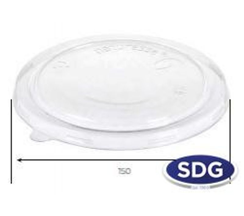 Couvercle Pla Transparent Pour Bol Salade - Sdg - Lot De 300