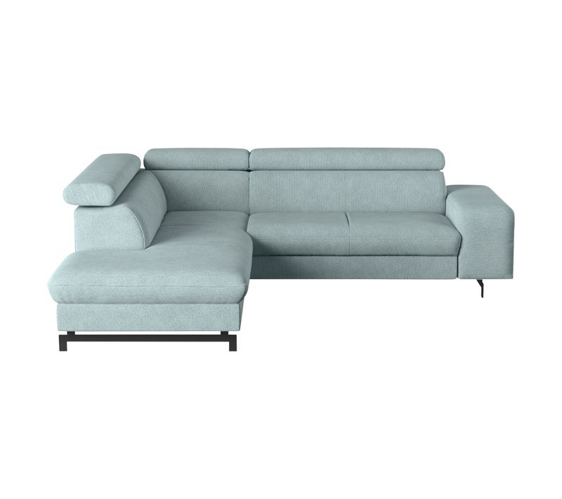 Canapé d'angle convertible EMMA gauche rimini turquoise