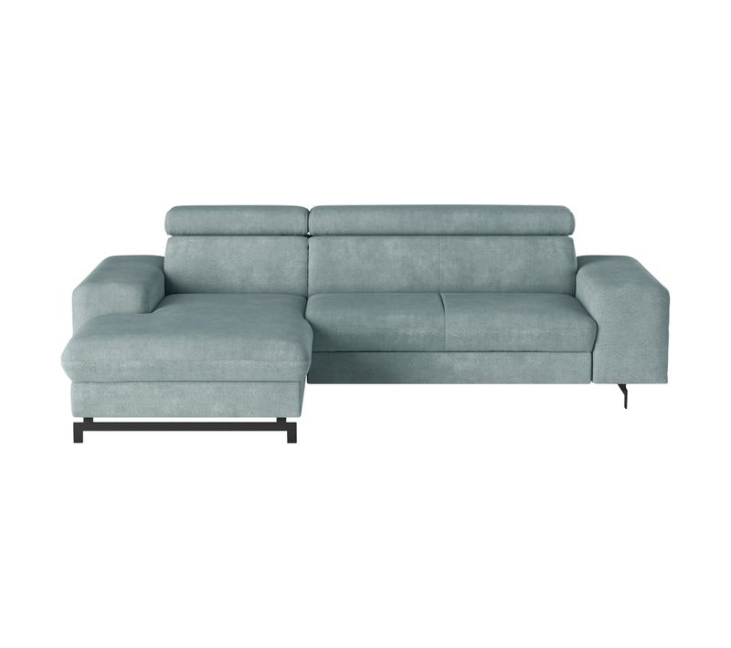 Canapé d'angle convertible EMMA gauche rimini turquoise
