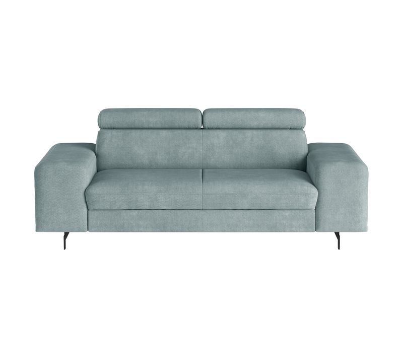 Canapé reposse pieds 3 places EMMA rimini turquoise