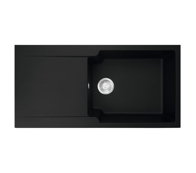 Evier résine 1 bac ETIK 97 x 50 cm noir