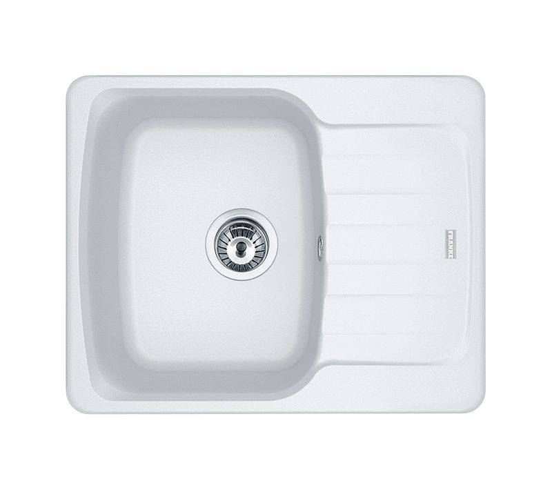 Evier granit 1 bac ANTEA 62 x 50 cm blanc