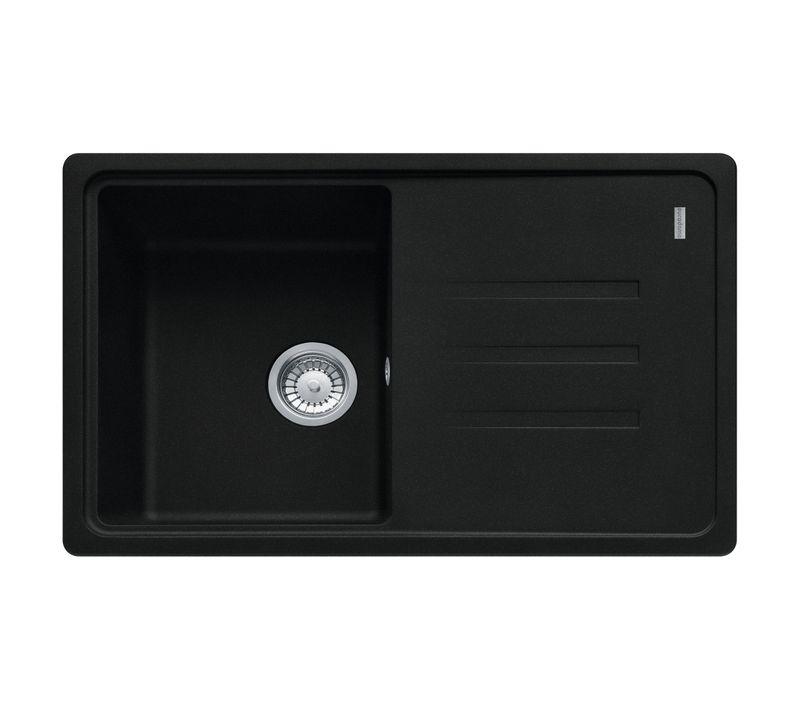 Evier granit 1 bac MALTA 78 x 50 cm noir