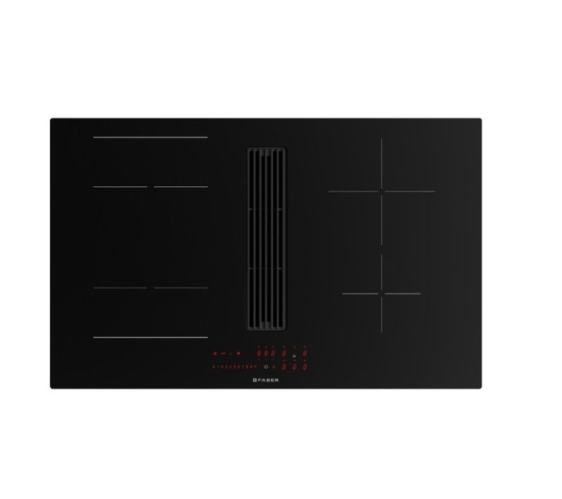 Table De Cuisson Induction Aspirante 83cm 4 Feux 7400w Noir - 5371789