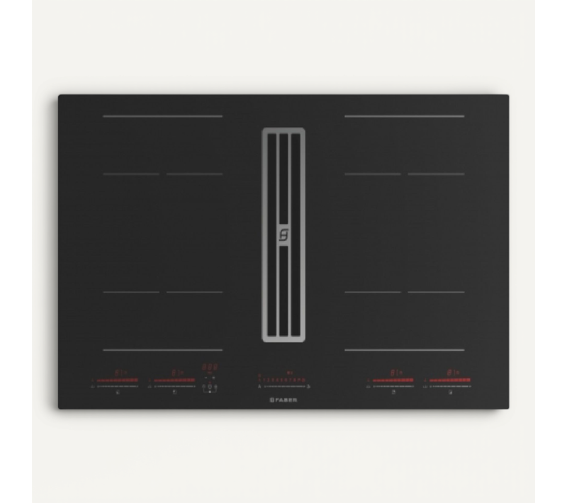 Table De Cuisson Aspirante Induction 83 Cm 4 Feux 7400w Noir 5371796