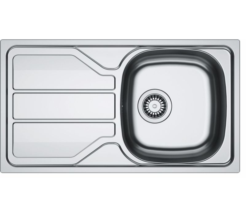 Evier acier inoxydable 1 bac  FLASH 78x43,5 cm inox lisse