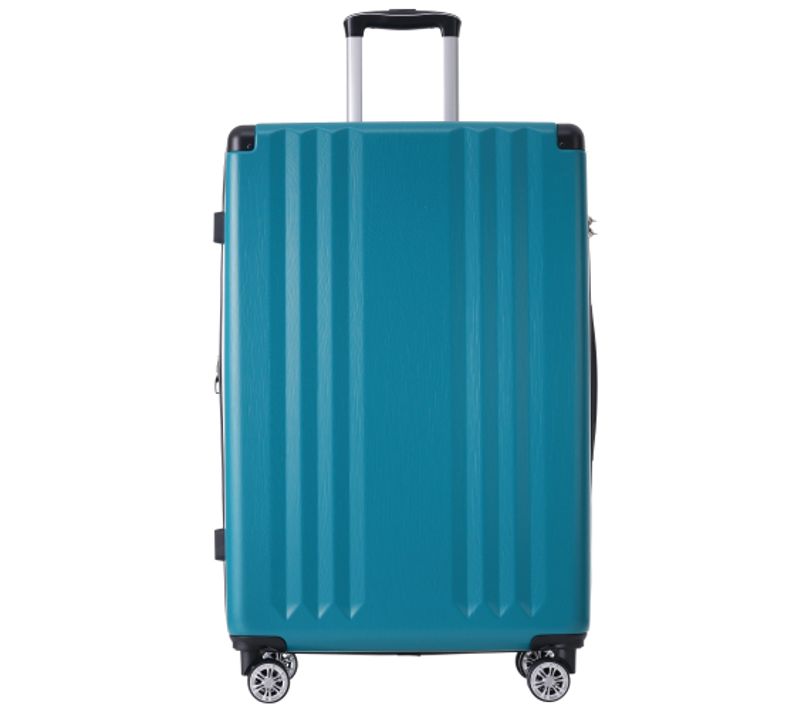 Valise Rigide, Valise à Roulettes, Bagage De Voyage, Bagage à Main 4 Roues, Matériau Abs, Vert