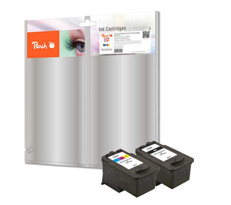 Peach 0f319169 Cartouche D'encre 2 Pièce(s) Noir, Cyan, Magenta, Jaune