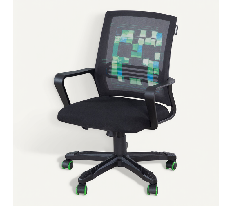 Chaise Gaming - Rotation 360° Et Hauteur Ajustable - Noir Creeper Minecraft