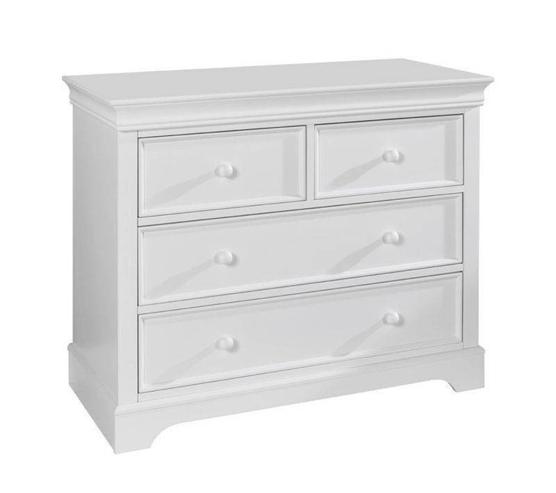 Commode 4 Tiroirs Lila   Blanc