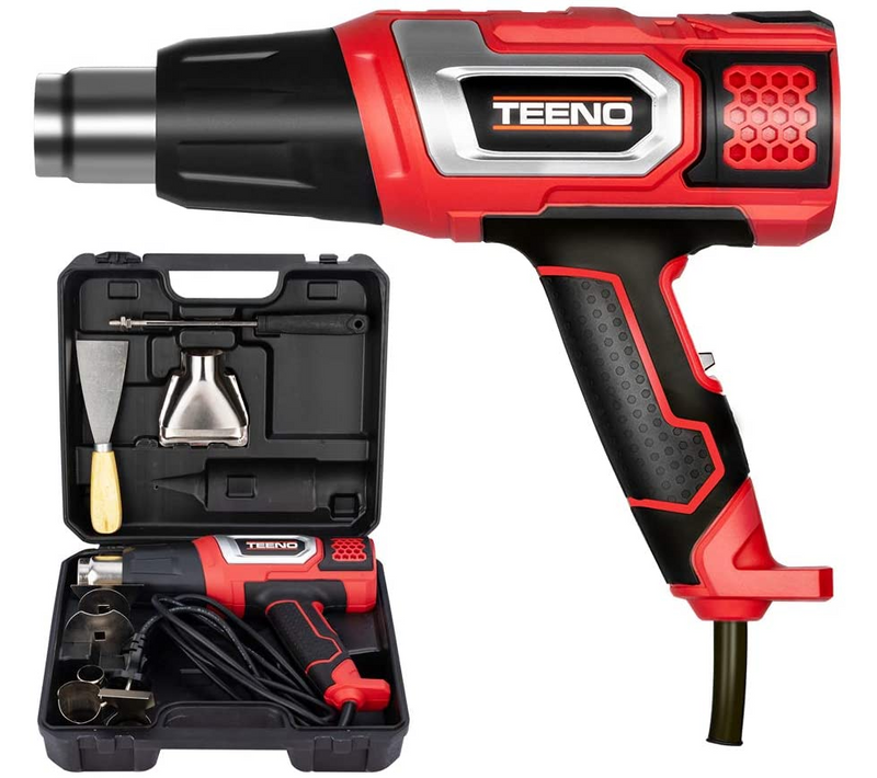 Décapeur Thermique 2000w Pistolet à Air Chaud Coffret Avec 8 Accessoires