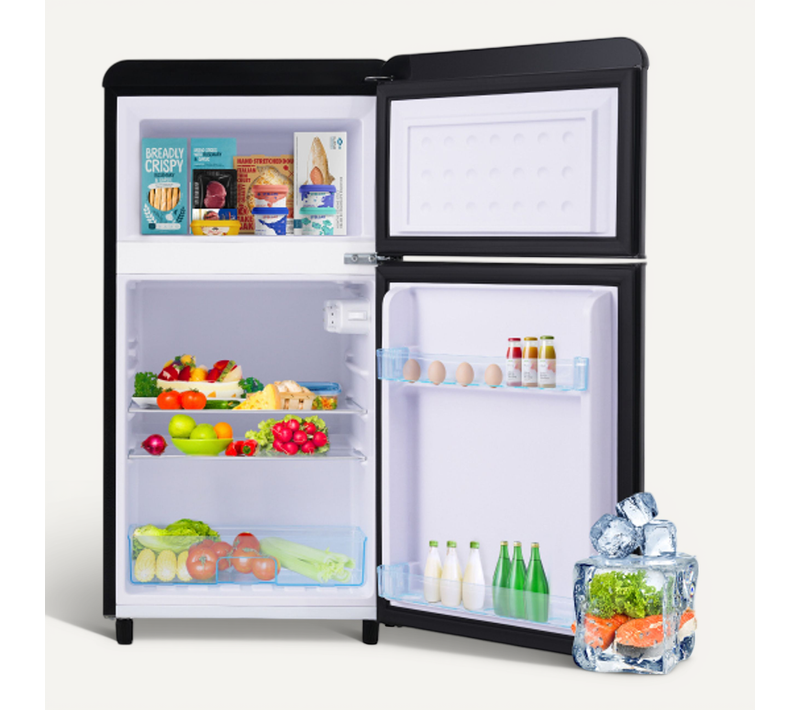 Réfrigérateur Rétro à Double Porte Supérieur Et Inférieur, 72 Litres