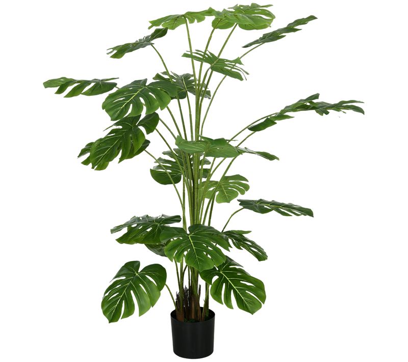 Plante Artificielle Monstera Deliciosa 180 Cm 24 Branches En Pot Noir
