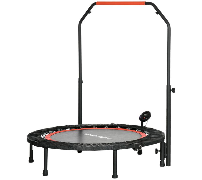 Mini Trampoline De Fitness 102 Cm Avec Poignée Réglable Et écran LCD
