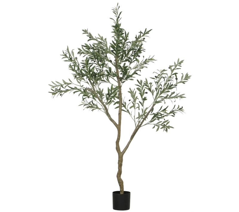 Grand Olivier Artificiel 180 Cm En Pot Avec Feuillage Et Fruits Réalistes