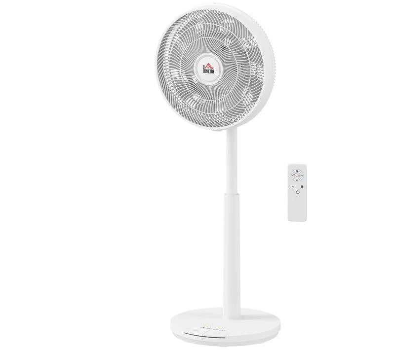 Ventilateur Sur Pied Silencieux Avec Télécommande, 12 Vitesses, Timer