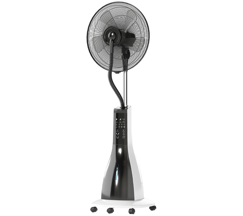 Ventilateur Sur Pied Avec Brumisation, Télécommande Et Minuterie 125 Cm