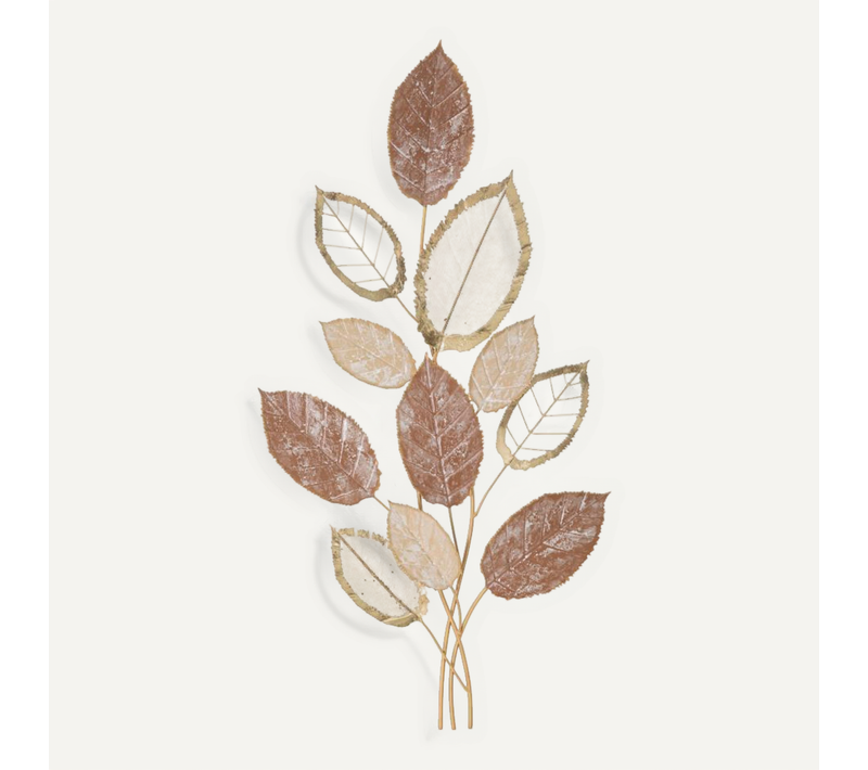 Décoration Murale 3d Automne Branches Et Feuilles Multicolores 66x5x116,8 Cm