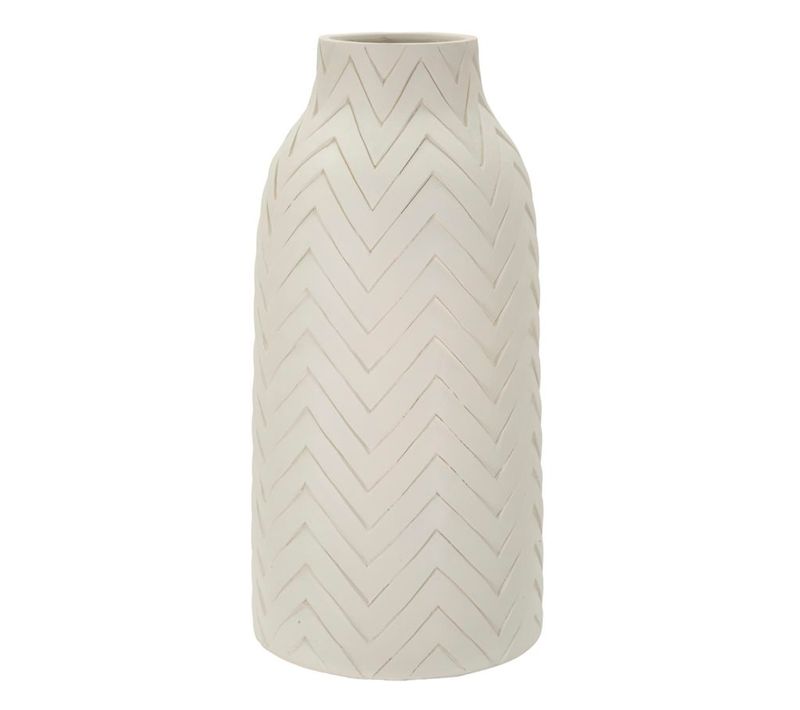 Vase Décoratif D.29x60 Cm En Mgo Crème Style Moderne Nordique