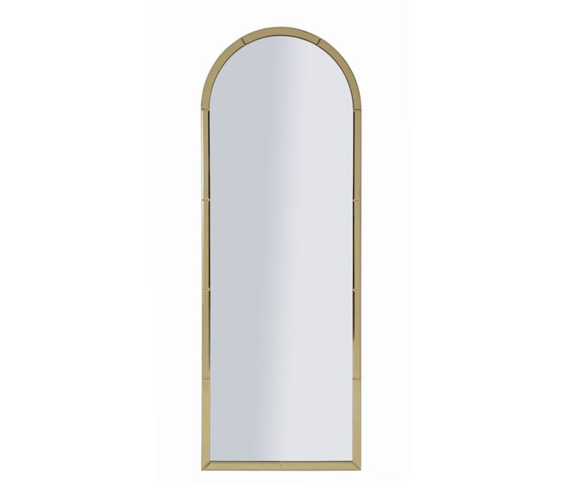 Miroir Mural Doré Rectangulaire 55x150 Cm Avec Cadre Raffiné Et Design Moderne