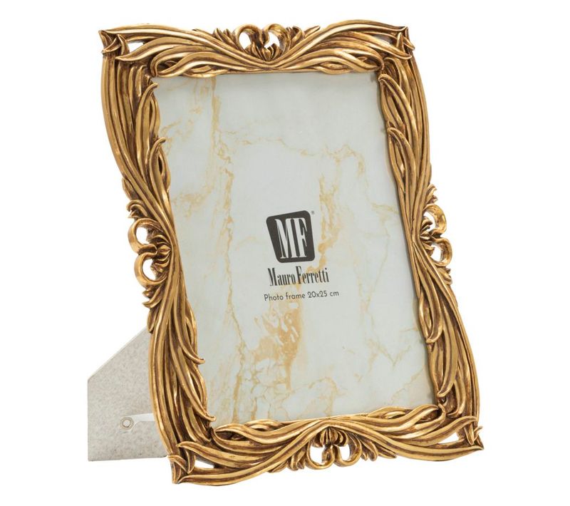 Cadre Photo Baroque Doré 27,5x32,5 Cm Format 20x25 Style Tressé Luxueux