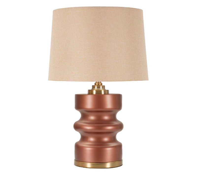 Lampe à Poser Rosenthal En Verre Et Métal 36,5×36,5×56,5 Cm Avec Abat-jour Neutre