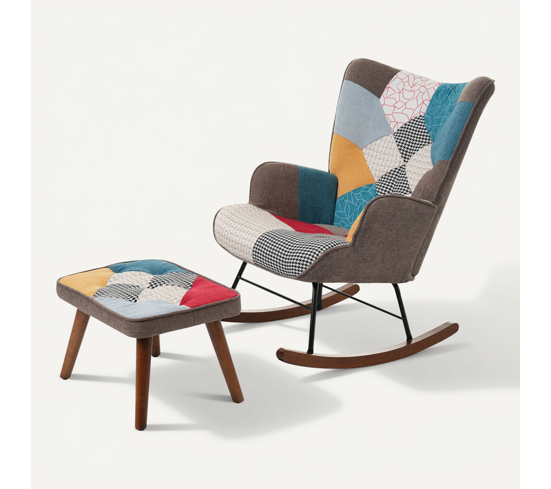 Fauteuil à Bascule, Chaise De Loisirs Avec Pied De Repos, Fauteuil à Bascule Avant Et Arrière