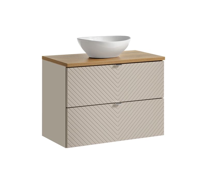 Meuble De Salle De Bain 80 cm Avec Plan Et Vasque Lola Design