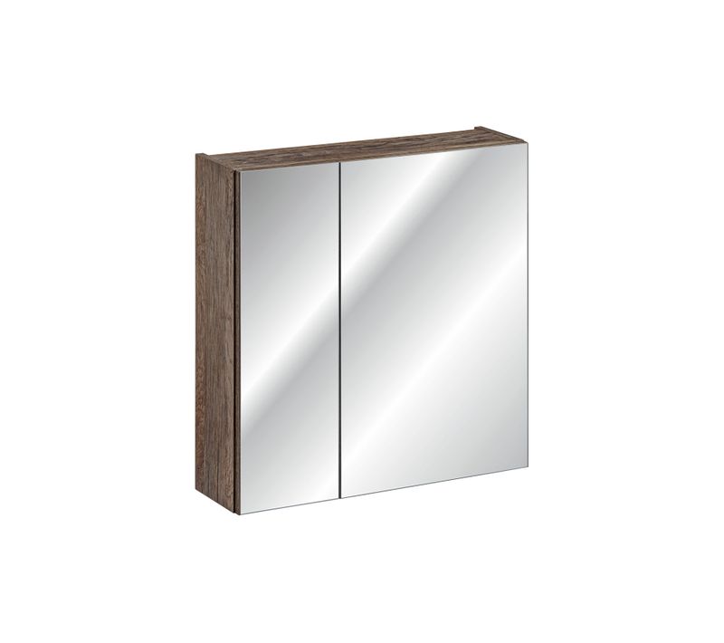 Armoire Miroir 60cm 2 Portes Santa Fe Vintage Oak, élégance Et Rangement Pratique