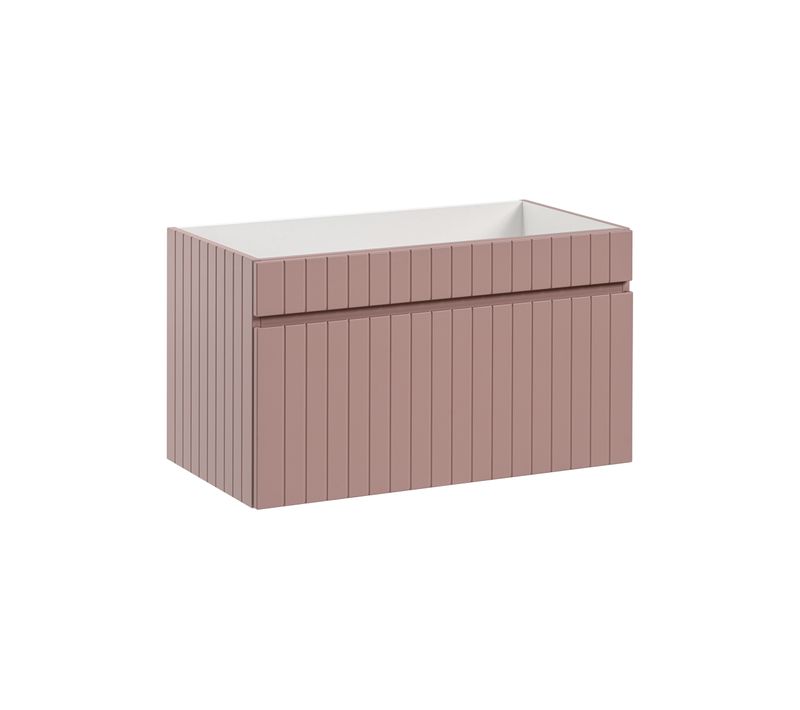 Meuble Lavabo 80 Cm 1 Tiroir Rose Antique Design Moderne Pour Salle De Bain Élégante