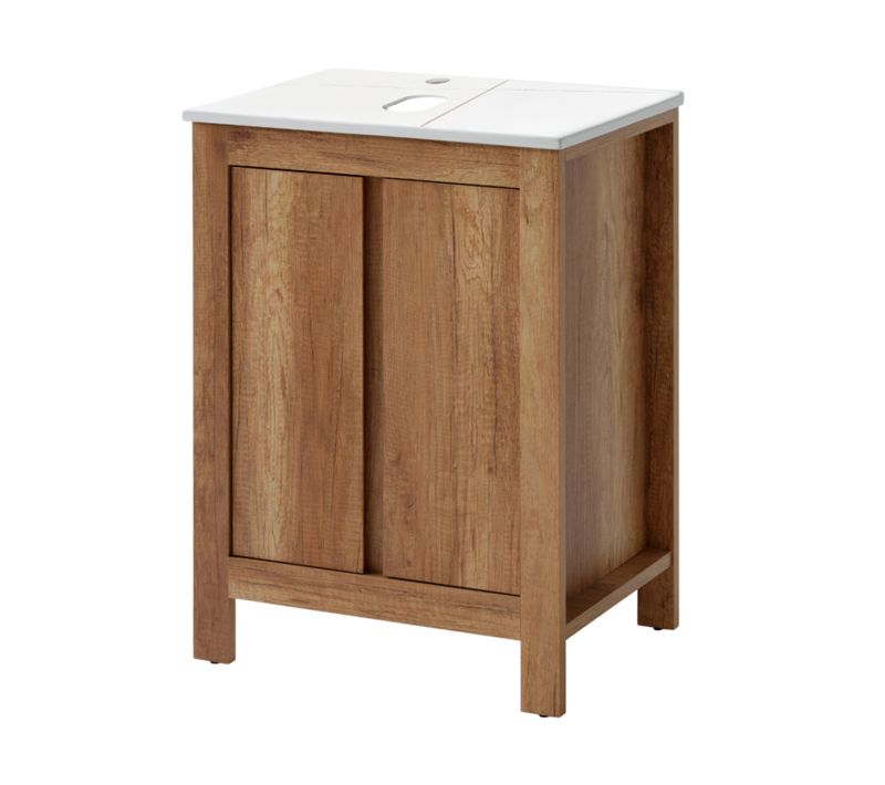 Meuble De Salle De Bain 60 cm Avec Plan Vasque Design Et Pratique