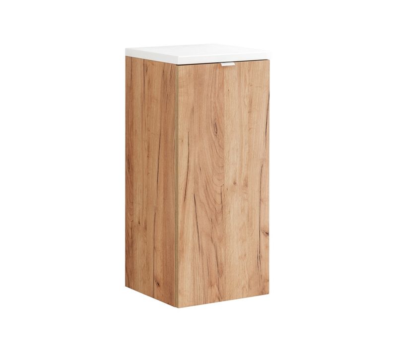 Meuble De Salle De Bain 35 Cm 1 Porte Golden Craft Oak