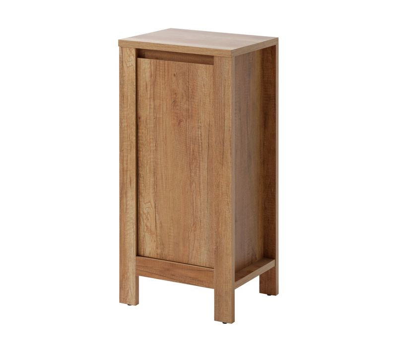 Meuble De Salle De Bain 40 Cm 1 Porte Chêne Romain