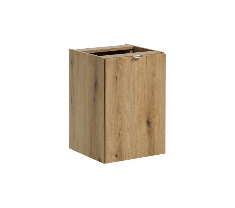 Meuble De Salle De Bain 40 Cm Avec Panier à Linge Nova Oak