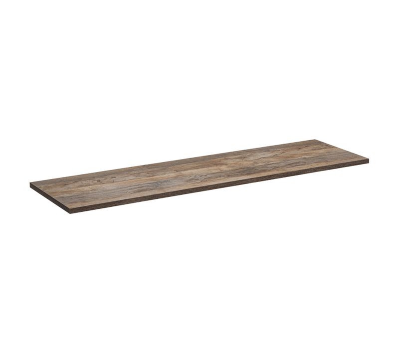 Plan Vasque 120 Cm Santa Fe Vintage Oak, Design Chaleureux Et Finition Durable Pour Salle De Bain