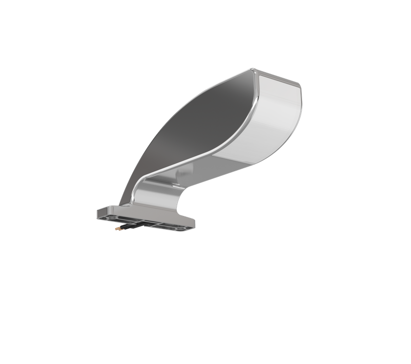 Applique LED Miroir De Salle De Bain Compacte, Aluminium Chromé