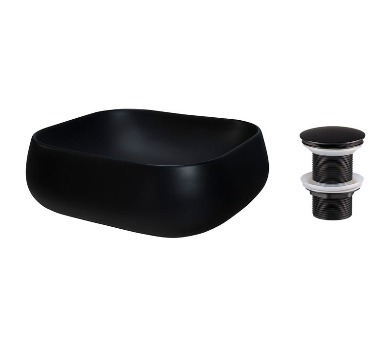 Lavabo 40×45 Cm Avec Bonde Clic-clac Intégrée