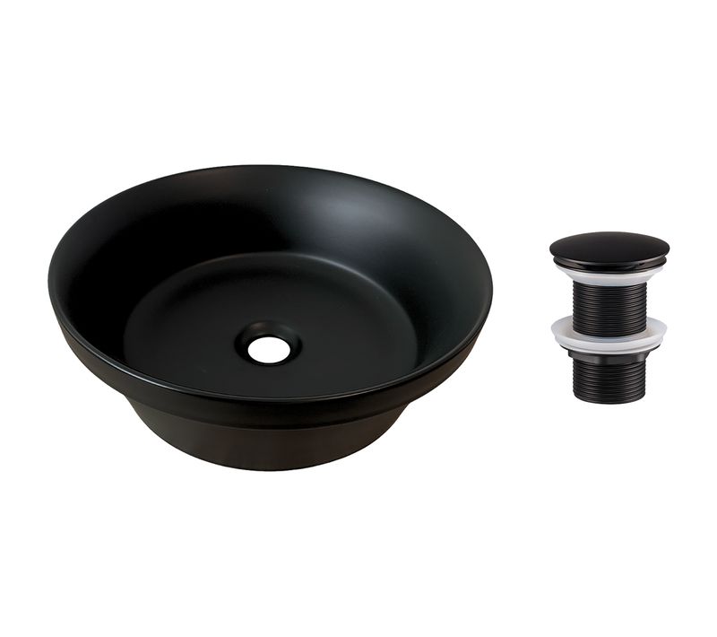 Lavabo Carré 40×40 Cm Avec Bonde Clic-clac Intégrée