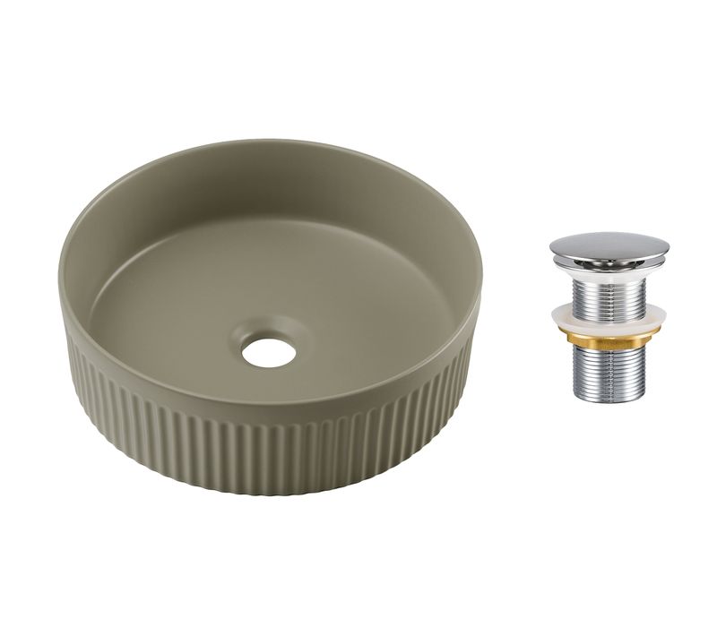 Lavabo Carré 36×36 Cm Avec Bonde Clic-clac Pratique