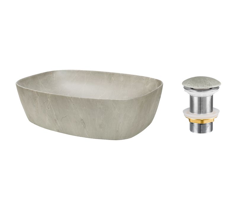 Lavabo 39×50 Cm Avec Bonde Clic-clac Moderne