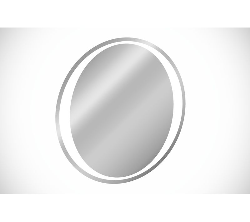 Miroir LED Rond Pour Salle De Bain 60 Cm Sans Cadre