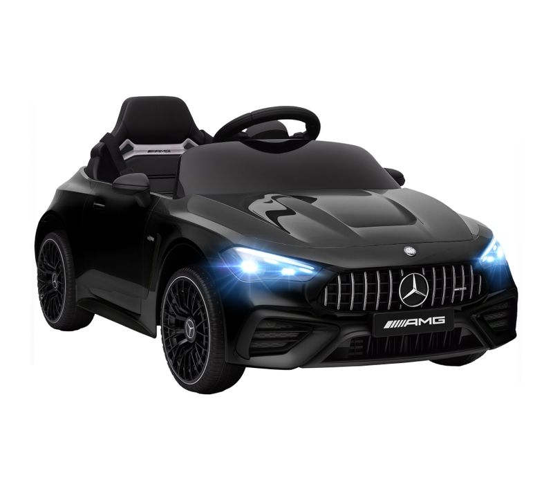 Voiture électrique Enfant 12v Style Mercedes Avec Télécommande, LED Et Musique Noire