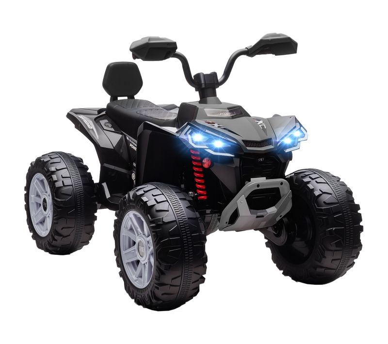 Quad électrique Enfant 24v 2 Places Avec USB, Mp3 Et Phares LED, Noir